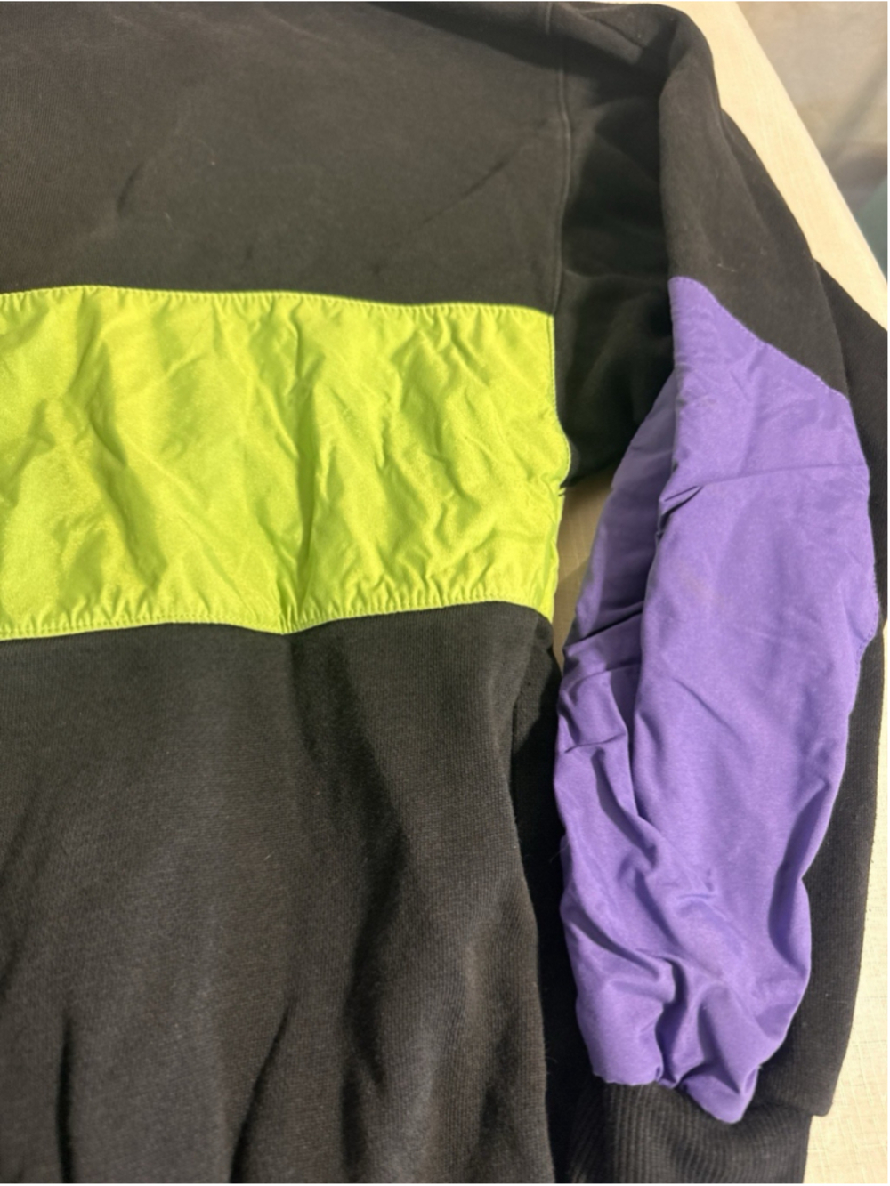 Vintage K2 Winter Wave Sweatshirt Large Colorblock Ski Pullover 90s Neon Retro - Picture 11 of 12